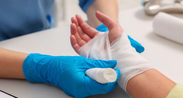 Wound Care, Hand Wound, Hand Bandage, Hospital